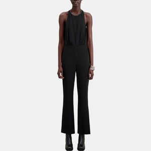 THE KOOPLES BLACK CREPE JUMPSUIT WITH POCKETS, MSRP $395